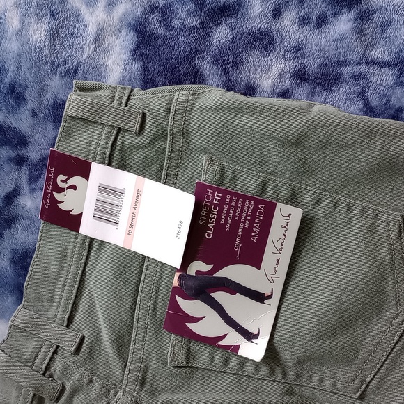 Gloria Vanderbilt Amanda Stretch Classic Fit Women's Jeans Denim Green, Size 10 - Picture 3 of 5